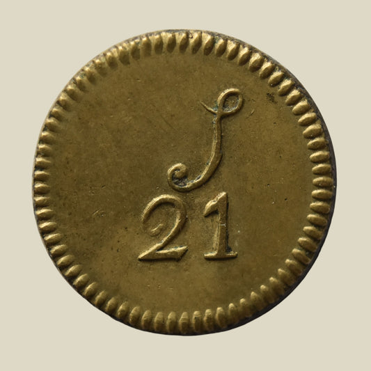 Georgian Guinea Brass Coin Weight