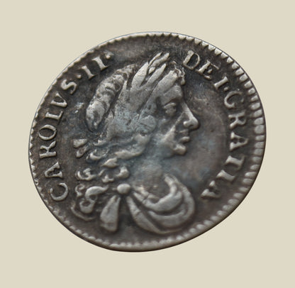 Charles II 1673 Silver Penny