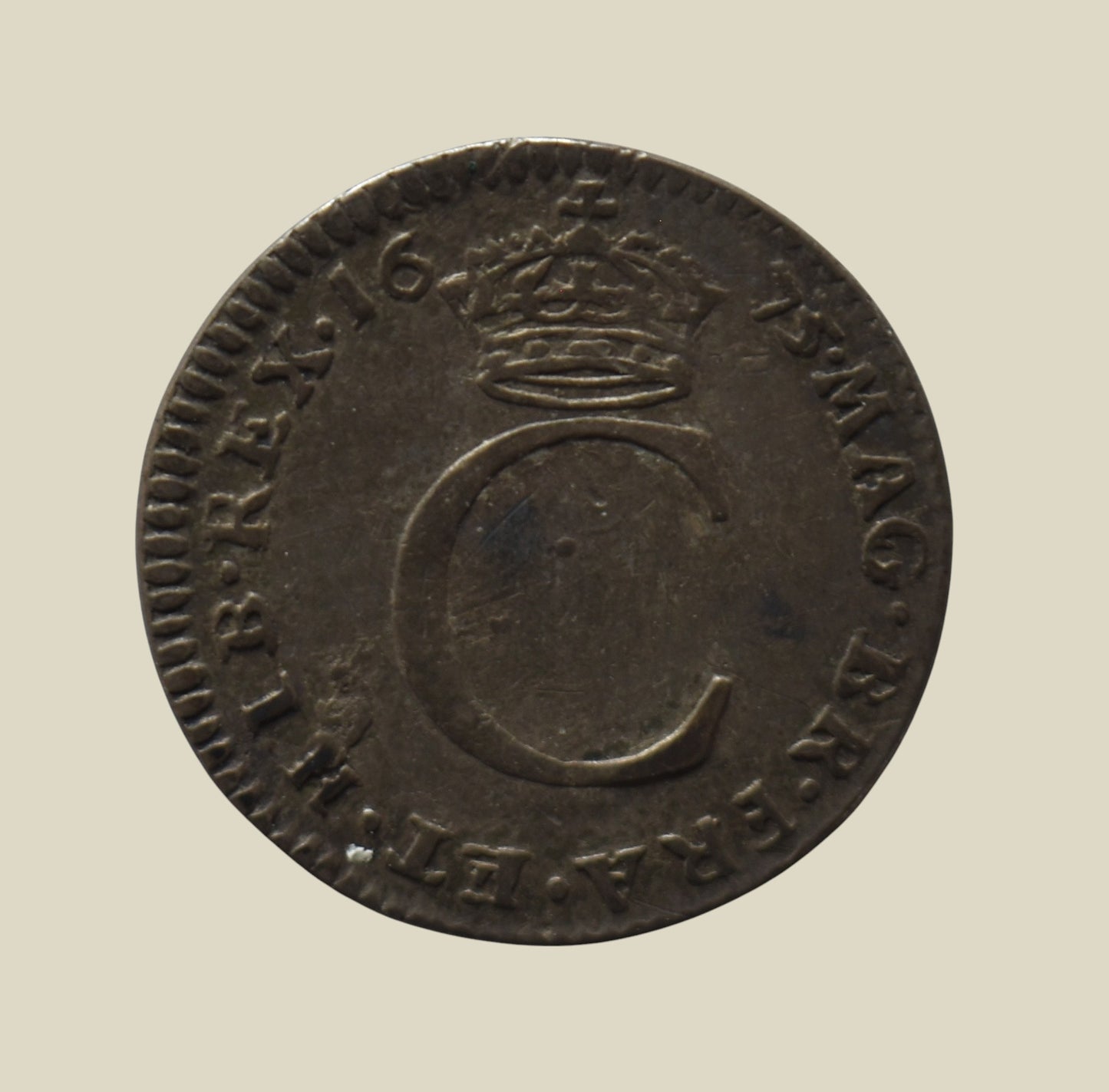 Charles II 1673 Silver Penny