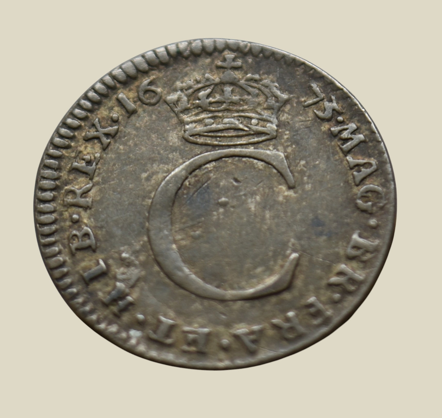 Charles II 1673 Silver Penny