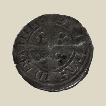 Irish Edward I Second Issue Dublin Halfpenny