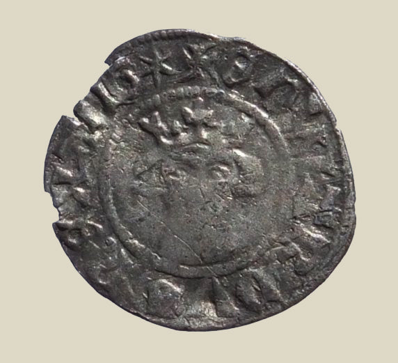 Edward III 2nd Coinage Halfpenny Rare 'ANG' Legend