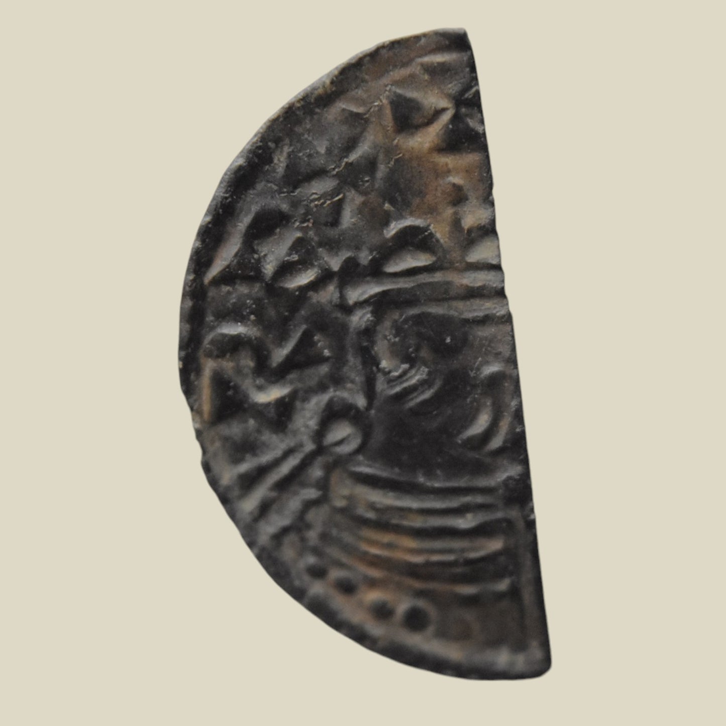 Edward the Confessor Hammer Cross Type Cut Halfpenny of Lincoln