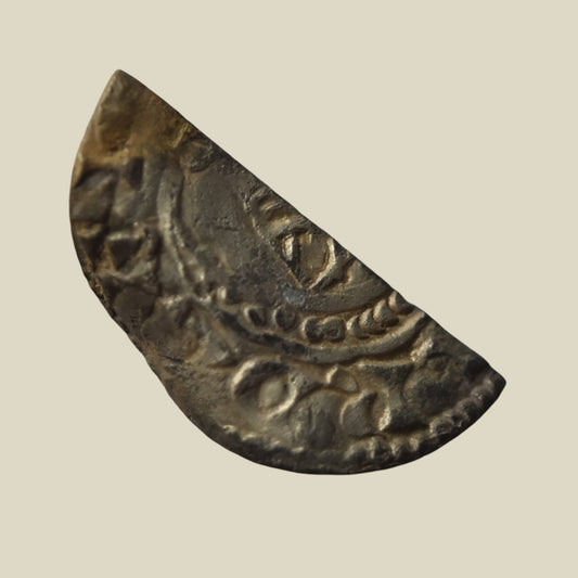 Edward the Confessor Facing Bust Type Cut Halfpenny of Lincoln