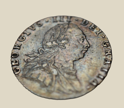 George III 1787 Sixpence With Hearts