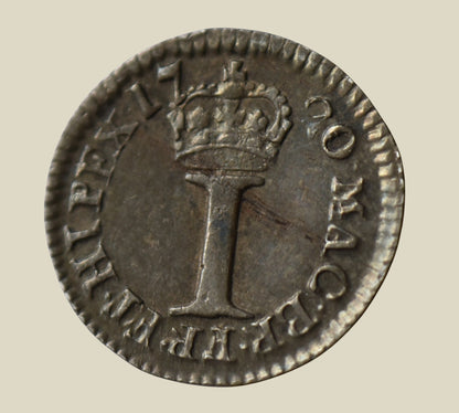 George I 1720 HIPEX Error Silver Penny