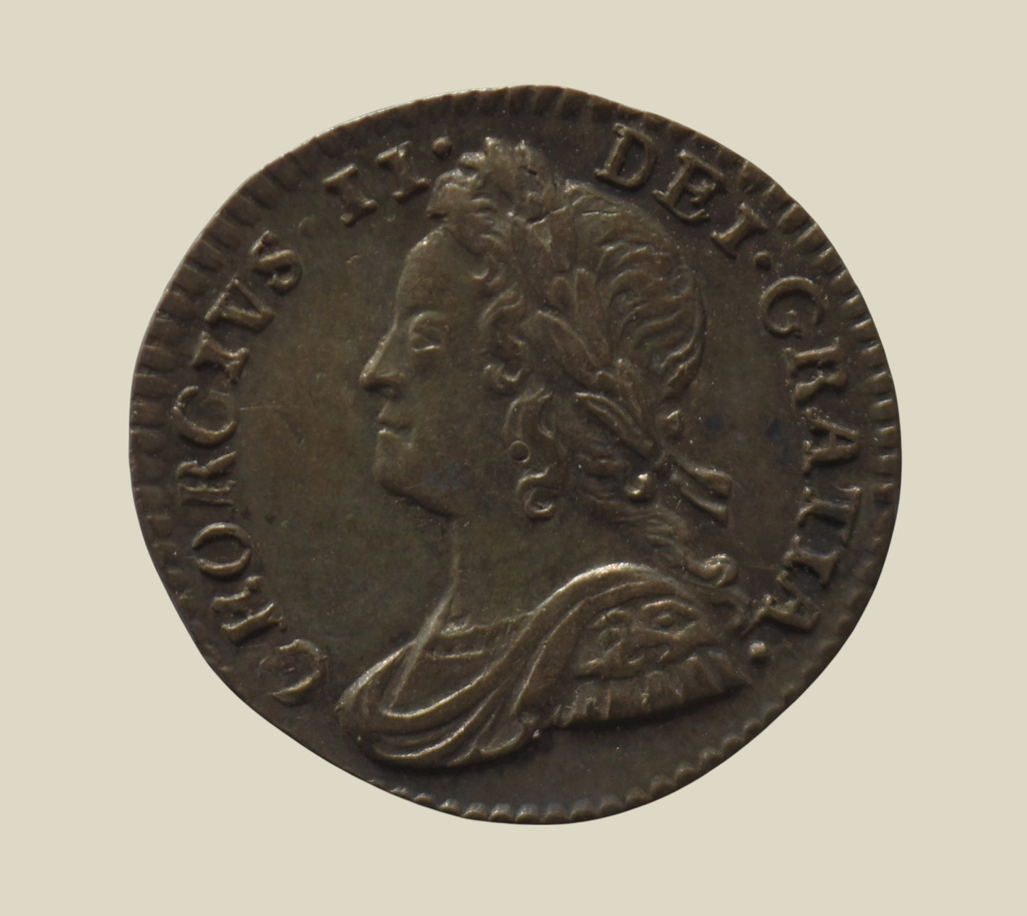 George II 1755 Silver Penny