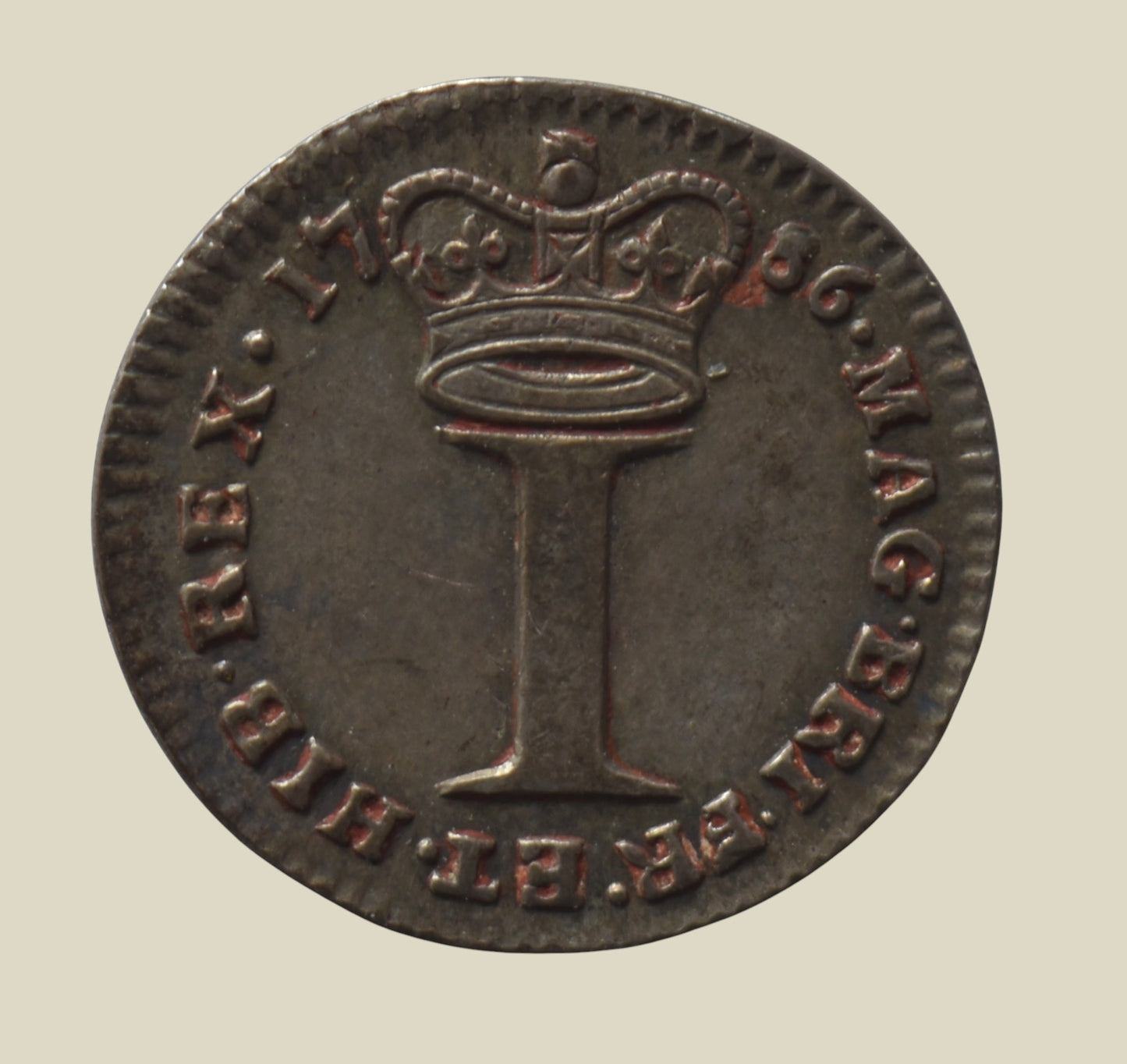 George III 1786 Silver Penny