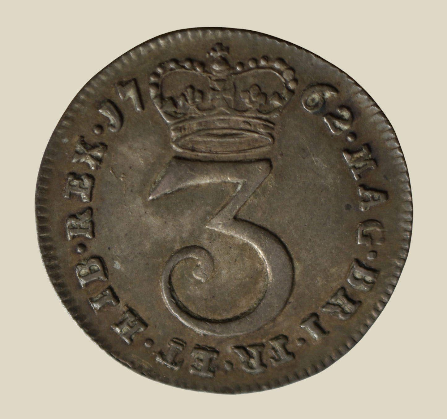 George III 1762 Threepence