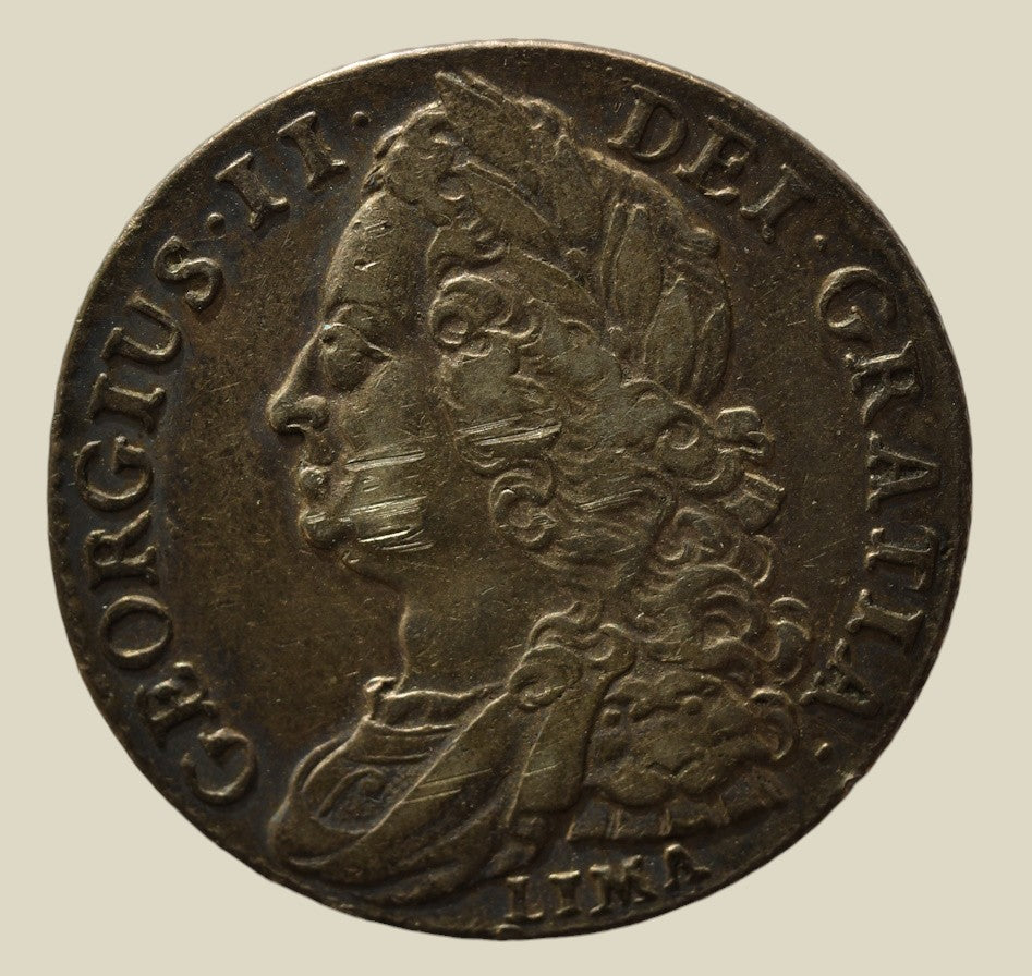 George II 1745 Lima Shilling