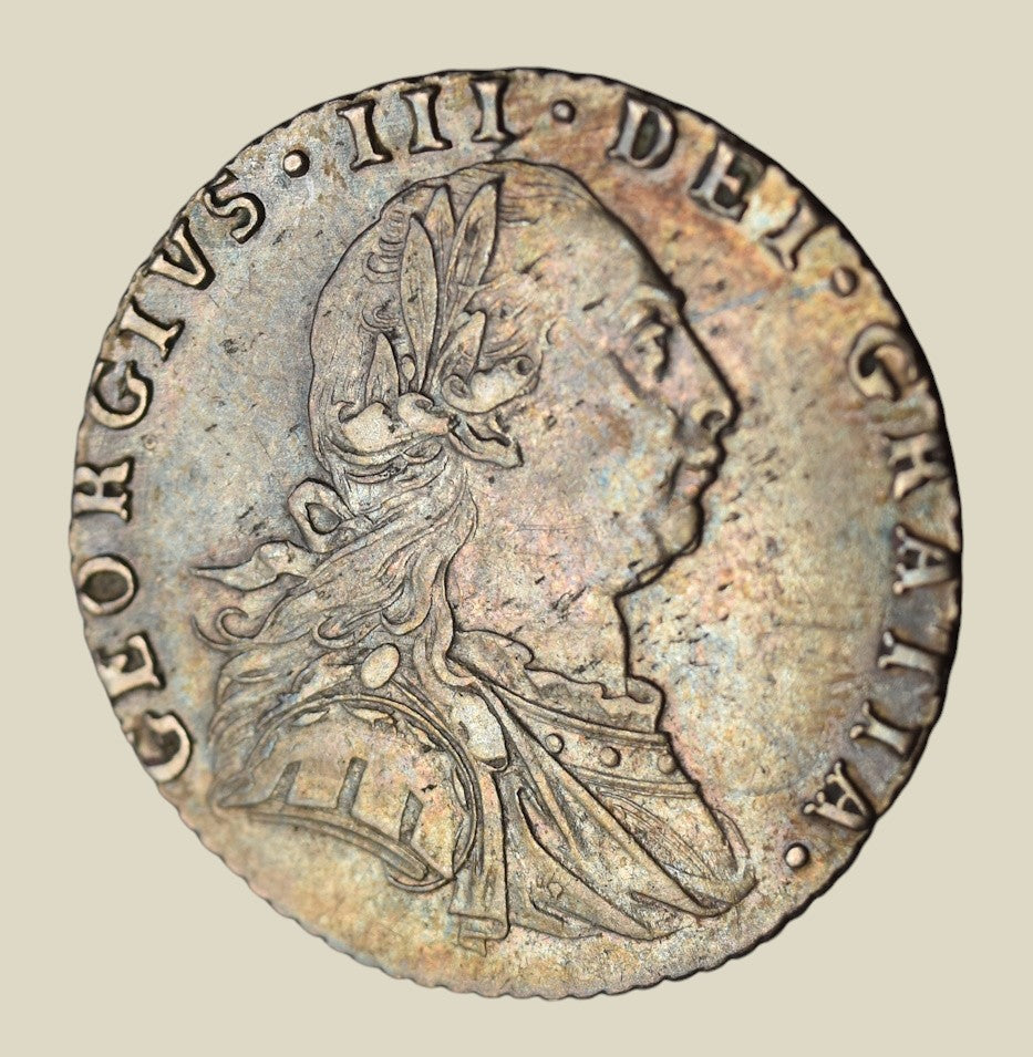 George III 1787 Sixpence With Hearts