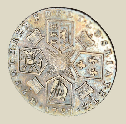 George III 1787 Sixpence With Hearts