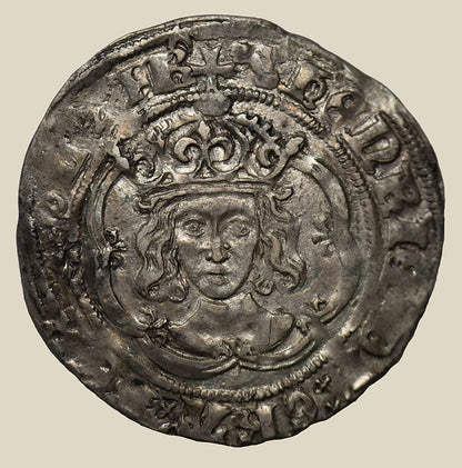 Henry VII Facing Bust Groat London Type IIIc