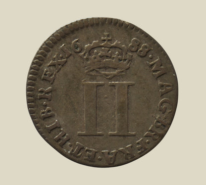 James II 1688 Silver Twopence