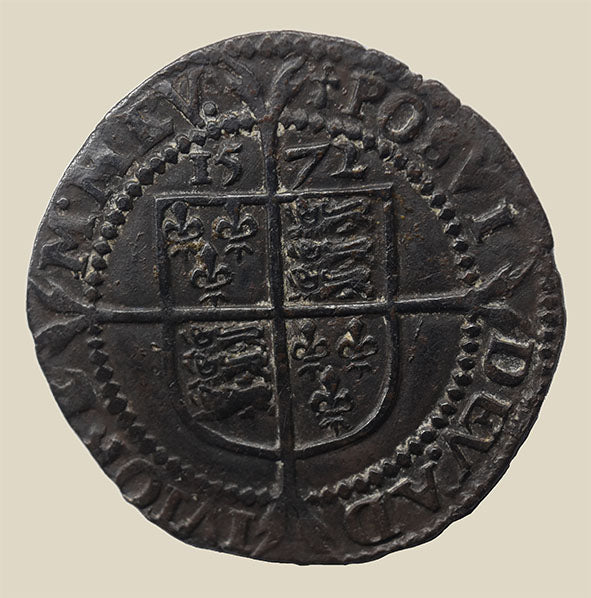 Elizabeth I 1572 Sixpence